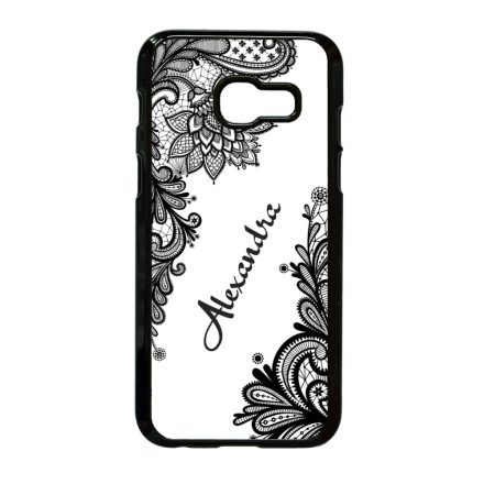 kérd a neveddel csipkés csajos Samsung Galaxy A3 (2017) fekete tok