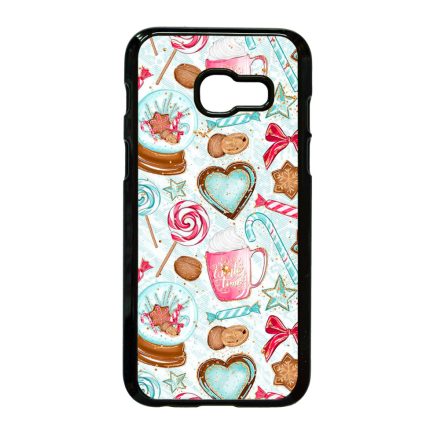 téli karácsonyi csajos mintás Samsung Galaxy A3 2017 tok