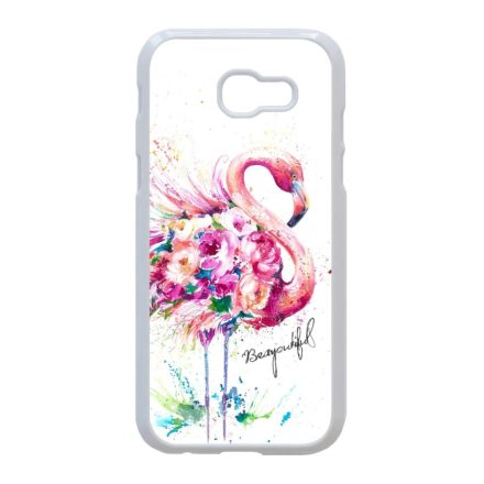Álomszép Flamingo tropical summer nyári Samsung Galaxy A3 (2017) fehér tok