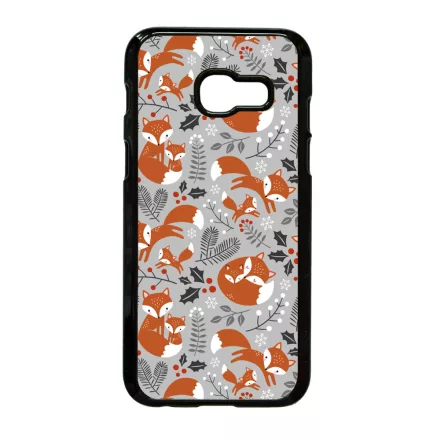 Szépséges téli róka mintás Samsung Galaxy A3 2017 tok