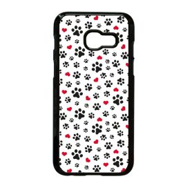 Szívecskés kutya mancs mintás Samsung Galaxy A3 2017 tok