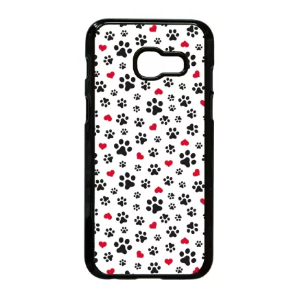Szívecskés kutya mancs mintás Samsung Galaxy A3 2017 tok