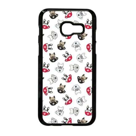 Cuki kávé és kutya mintás Samsung Galaxy A3 2017 tok
