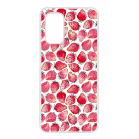 Strawberry BOOM - Eper mintás Samsung Galaxy A32 4G tok