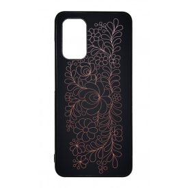 Elegáns Matyó - Rosegold magyar mintás hungarian folk Samsung Galaxy A32 4G tok