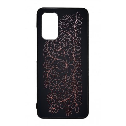 Elegáns Matyó - Rosegold magyar mintás hungarian folk Samsung Galaxy A32 4G tok