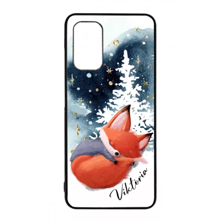 Tündéri róka - Téli mintás Samsung Galaxy A32 4G tok