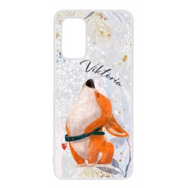 Cuki corgi kutyus - Téli mintás Samsung Galaxy A32 4G tok