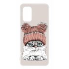 Cuki sapkás cica Samsung Galaxy A32 4G tok