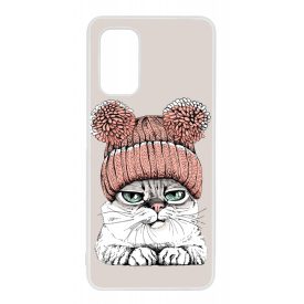 Cuki sapkás cica Samsung Galaxy A32 4G tok