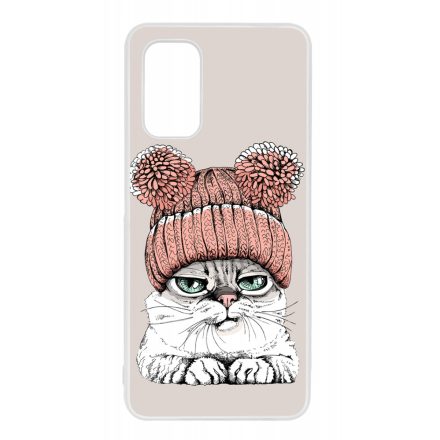 Cuki sapkás cica Samsung Galaxy A32 4G tok
