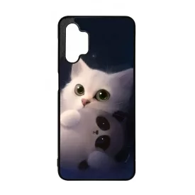 cica cicás macska macskás panda pandás Samsung Galaxy A32 5G tok