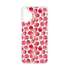Strawberry BOOM - Eper mintás Samsung Galaxy A32 5G tok