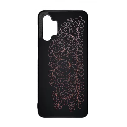 Elegáns Matyó - Rosegold magyar mintás hungarian folk Samsung Galaxy A32 5G tok