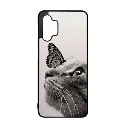 Cica és Pillangó - macskás Samsung Galaxy A32 5G tok