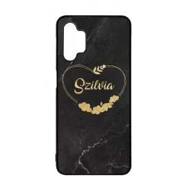 kerd a neveddel marble marvany mintas Heart szivecskes Samsung Galaxy A32 5G tok
