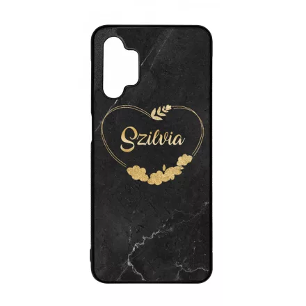 kerd a neveddel marble marvany mintas Heart szivecskes Samsung Galaxy A32 5G tok