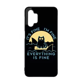 ezek csak cápák this is fine Samsung Galaxy A32 5G tok
