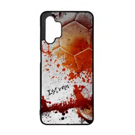 Kerd a neveddel RED kezilabda mintas Samsung Galaxy A32 5G tok