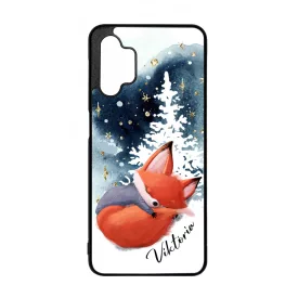 Tündéri róka - Téli mintás Samsung Galaxy A32 5G tok