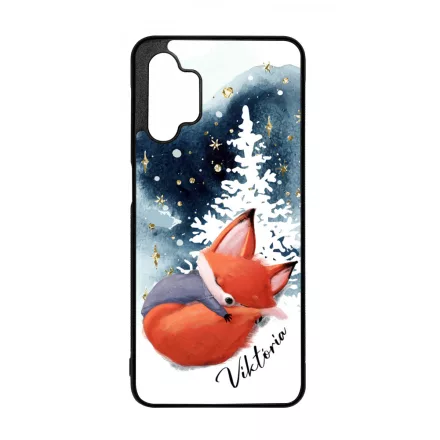 Tündéri róka - Téli mintás Samsung Galaxy A32 5G tok