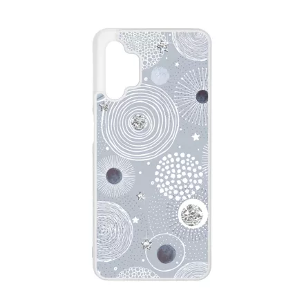 Gyönyörűséges Ezüstös téli mintás Samsung Galaxy A32 5G tok