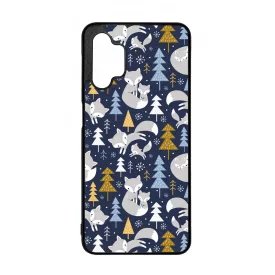 Tündéri Karácsonyi róka mintás Samsung Galaxy A32 5G tok