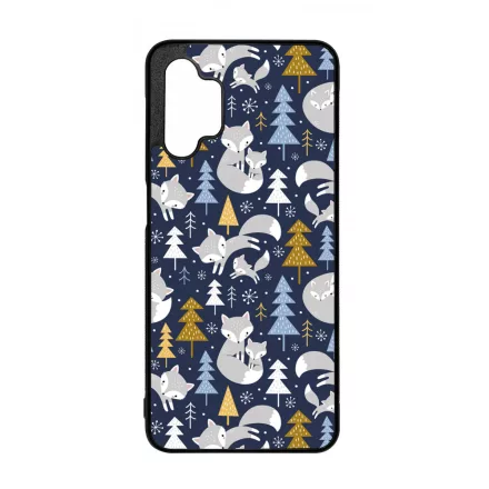 Tündéri Karácsonyi róka mintás Samsung Galaxy A32 5G tok