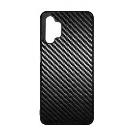 Ezüst karbon fiber mintás Samsung Galaxy A32 5G tok