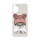Cuki sapkás cica Samsung Galaxy A32 5G tok