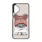 Cuki sapkás cica Samsung Galaxy A32 5G tok