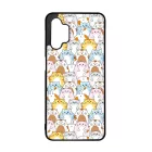 Tündéri Kawaii cica mintás Samsung Galaxy A32 5G tok