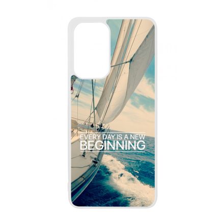 Minden nap egy új kezdet vitorlás tenger nyár Samsung Galaxy A33 5G tok