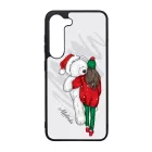 Kérd a neveddel - Lány & Maci - csajos karácsony Samsung Galaxy A35 tok