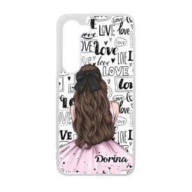 Kérd a Neveddel - LOVE Girl szerelem valentin napi Samsung Galaxy A35 tok