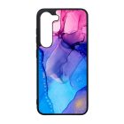 Blue Pink Gradient Ink kek rozsaszin marvanyos Samsung Galaxy A35 tok