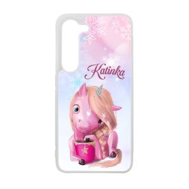 Unikornis és kávé - Téli mintás Samsung Galaxy A35 tok