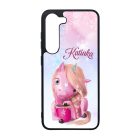 Unikornis és kávé - Téli mintás Samsung Galaxy A35 tok