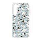 Türkiz aranyos rajzolt kutya mintás Samsung Galaxy A35 tok