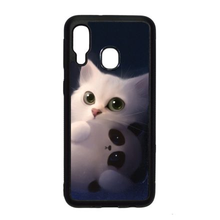 cica cicás macska macskás panda pandás Samsung Galaxy A40 tok