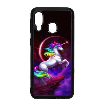 unicorn unikornis fantasy csajos Samsung Galaxy A40 fekete tok