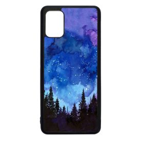 téli karácsonyi art Samsung Galaxy A41 fekete tok