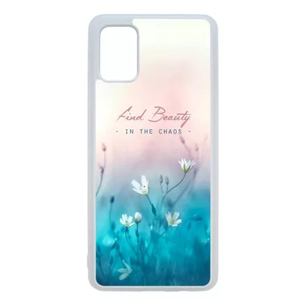 virágos tavaszi art Samsung Galaxy A41 átlátszó tok