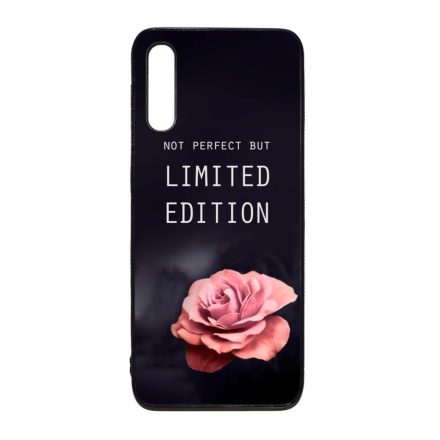 i am Not Perfect But Limited edition viragos rose rozsas Samsung Galaxy A50 fekete tok