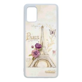 vintage párizs párizsi eiffel torony tornyos Samsung Galaxy A51 átlátszó tok