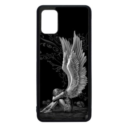 angyal angyalos fekete bukott Samsung Galaxy A51 fekete tok
