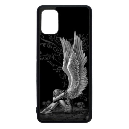 angyal angyalos fekete bukott Samsung Galaxy A51 fekete tok