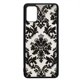 vintage fekete fehér Samsung Galaxy A51 fekete tok