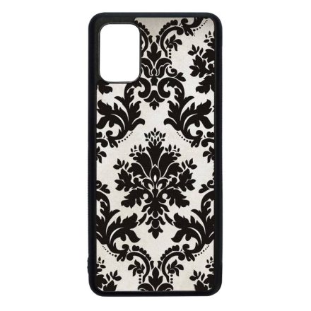 vintage fekete fehér Samsung Galaxy A51 fekete tok