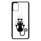 kapaszkodó macska macskás cica cicás Samsung Galaxy A51 átlátszó tok